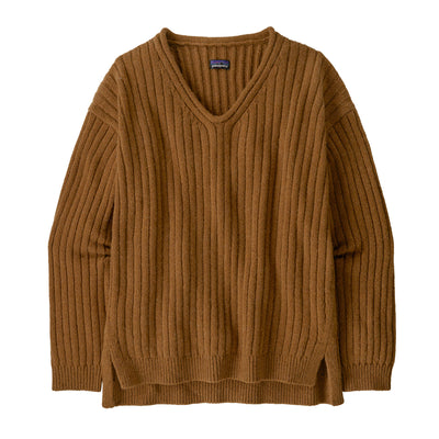 Women's Recycled Wool V-Neck Sweater - Sale