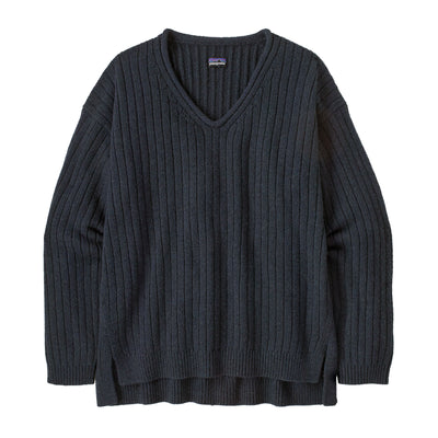 Women's Recycled Wool V-Neck Sweater - Sale