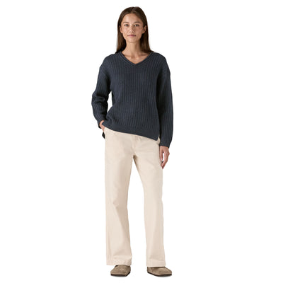 Women's Recycled Wool V-Neck Sweater - Sale