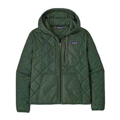 Women's Diamond Quilted Bomber Hoody