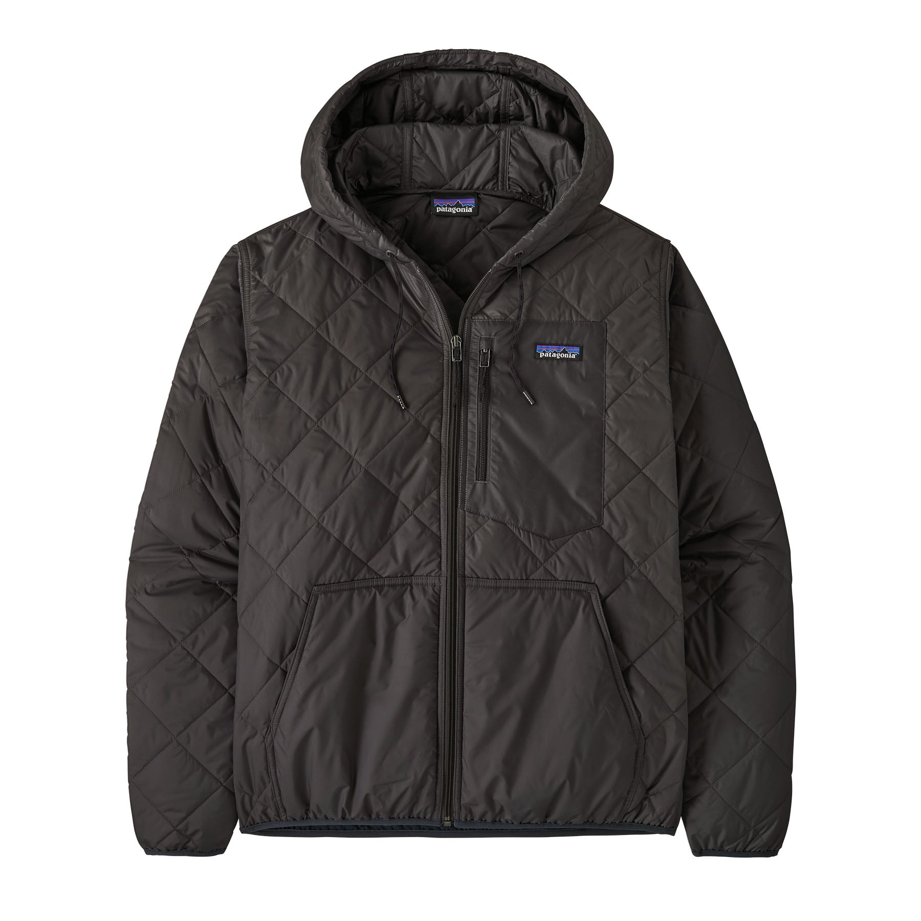 Men's Diamond Quilted Bomber Hoody