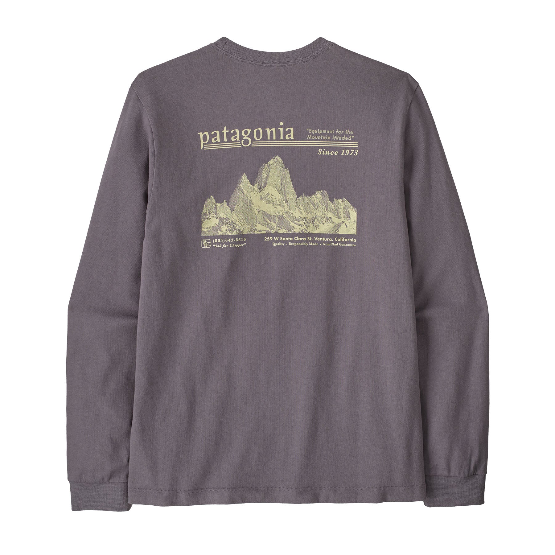 Men's Long Sleeved Midweight Hut Tripper Skyline T-Shirt