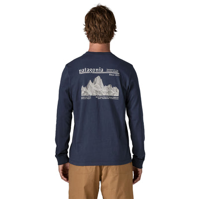 Men's Long Sleeved Midweight Hut Tripper Skyline T-Shirt