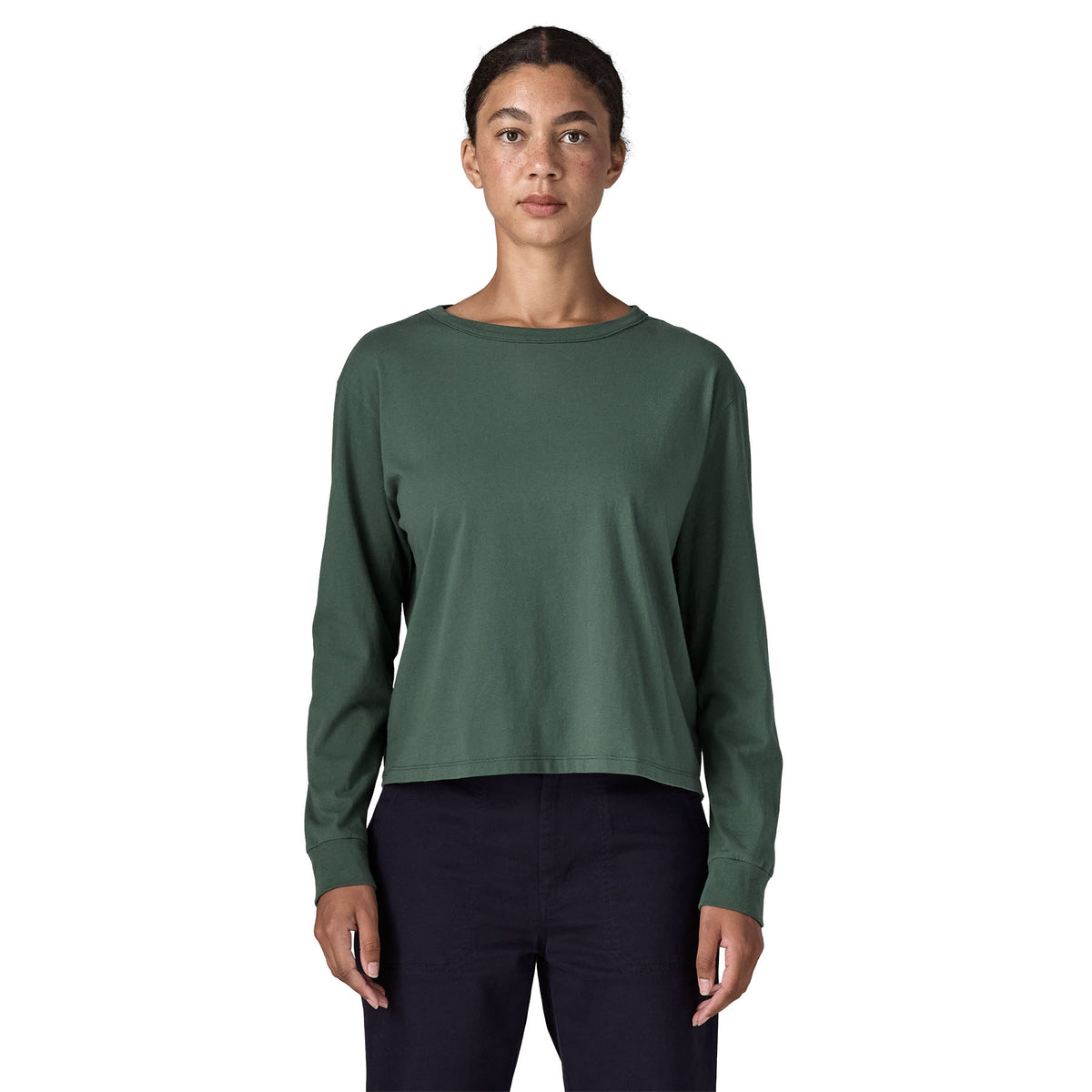 Women's Long Sleeved Daily Easy Cut T-Shirt