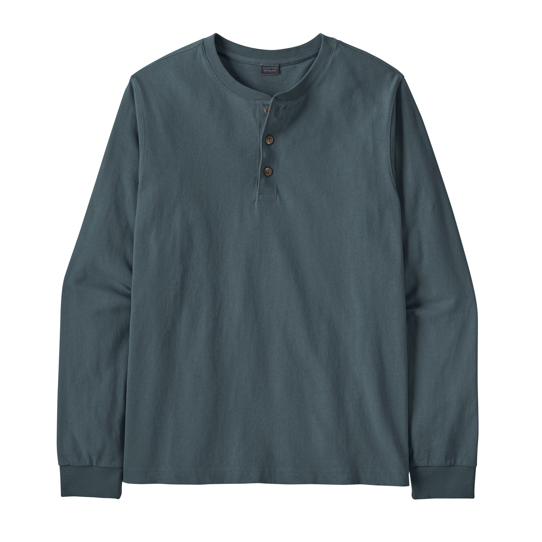Men's Long Sleeved Henley Shirt