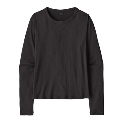 Women's Long Sleeved Rib Knit Top