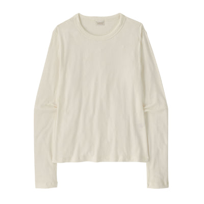 Women's Long Sleeved Rib Knit Top