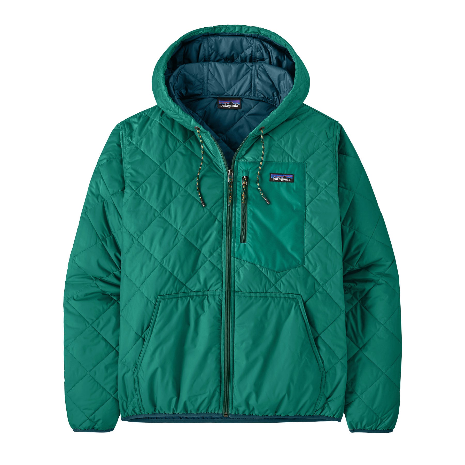 Men's Diamond Quilted Bomber Hoody