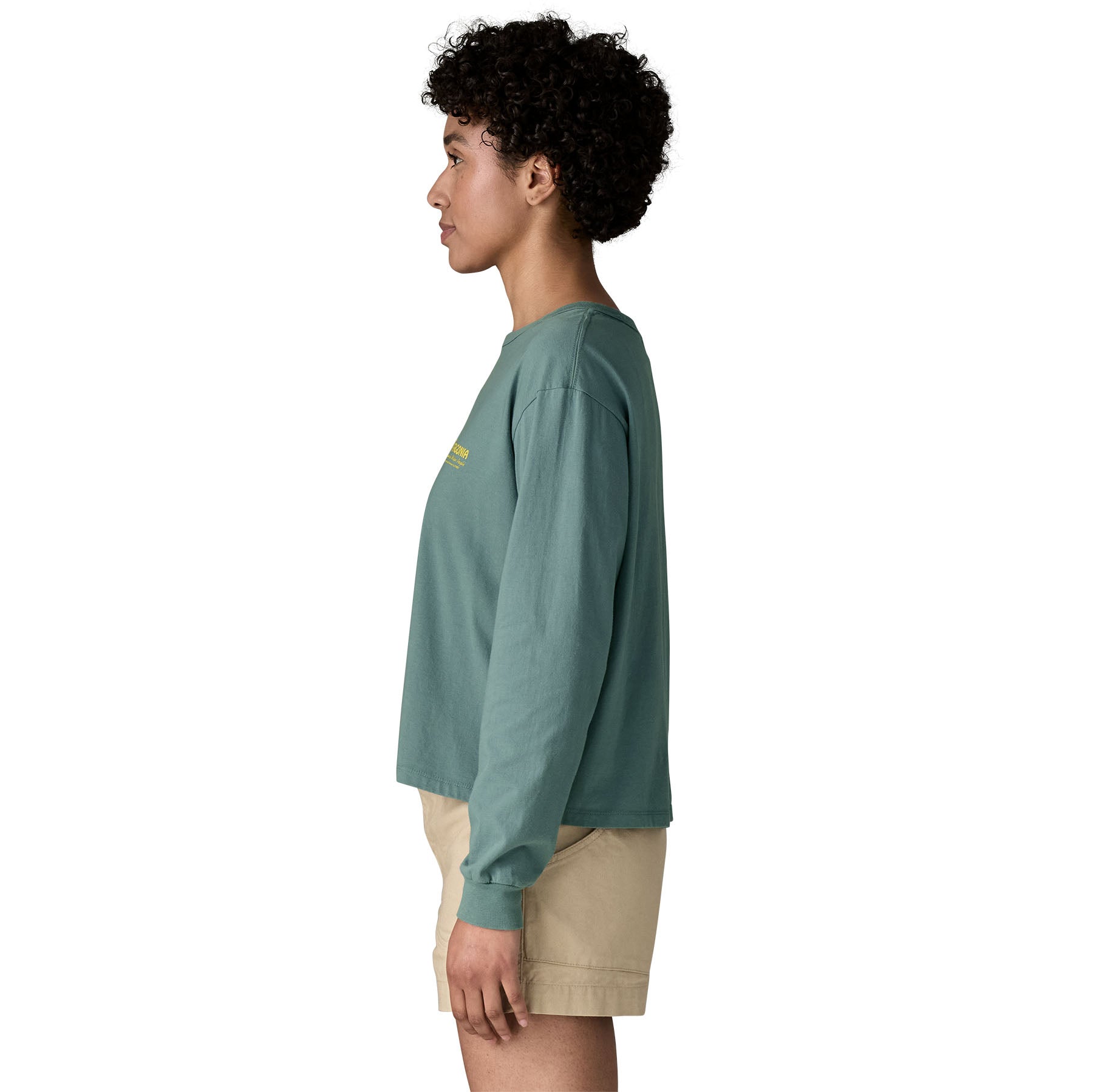 Women’s Long-Sleeved Water People Banner Easy-Cut T-Shirt