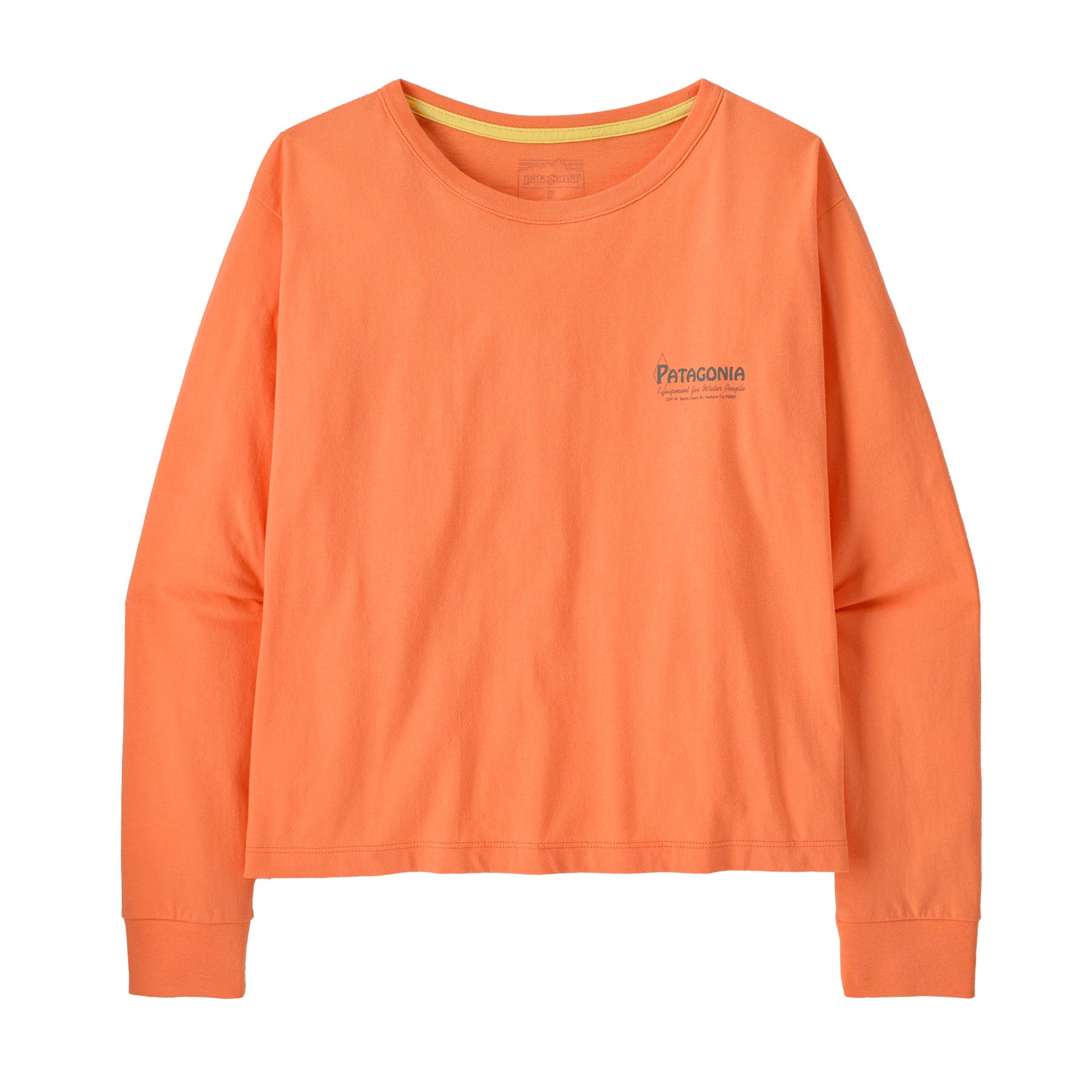 Women’s Long-Sleeved Water People Banner Easy-Cut T-Shirt