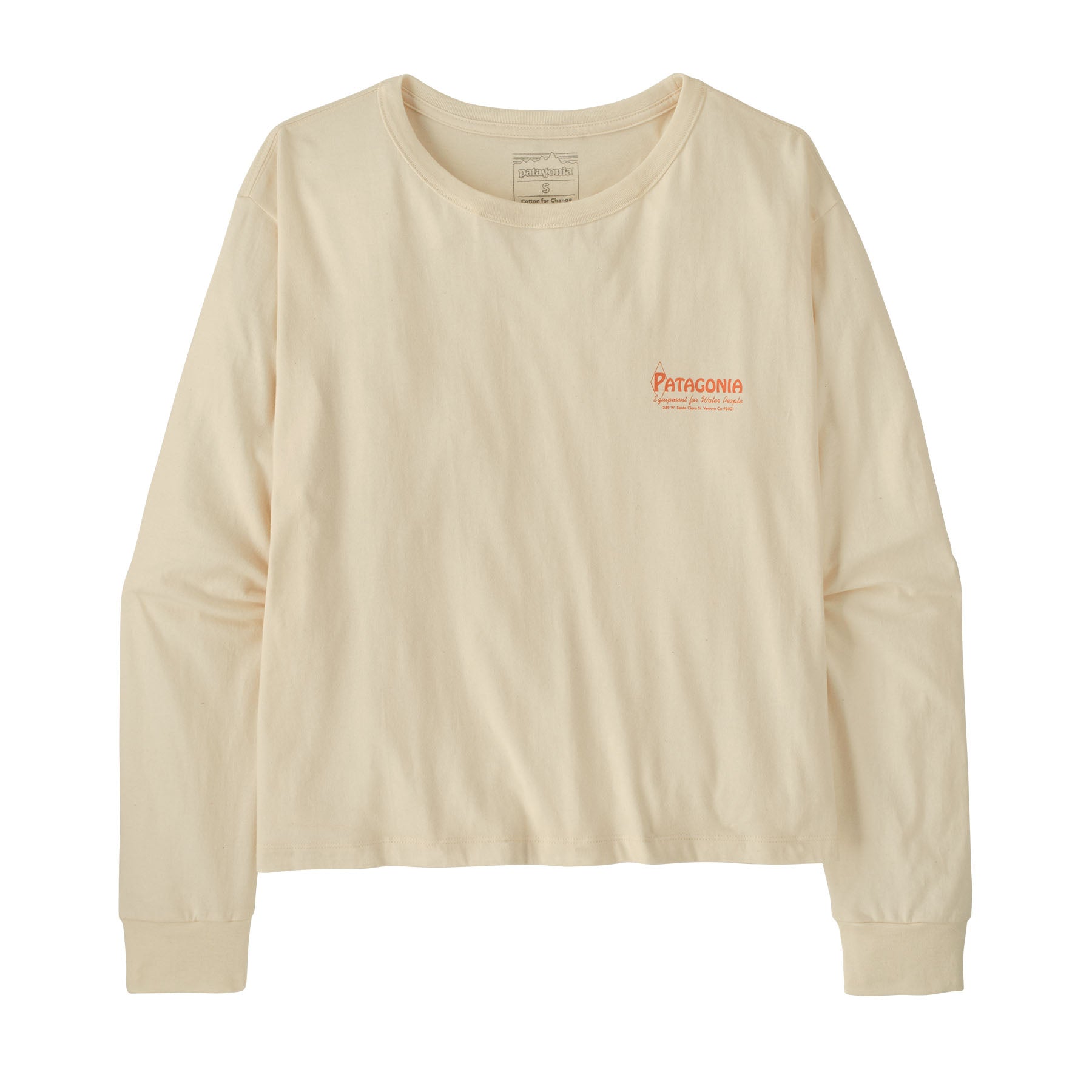 Women’s Long-Sleeved Water People Banner Easy-Cut T-Shirt
