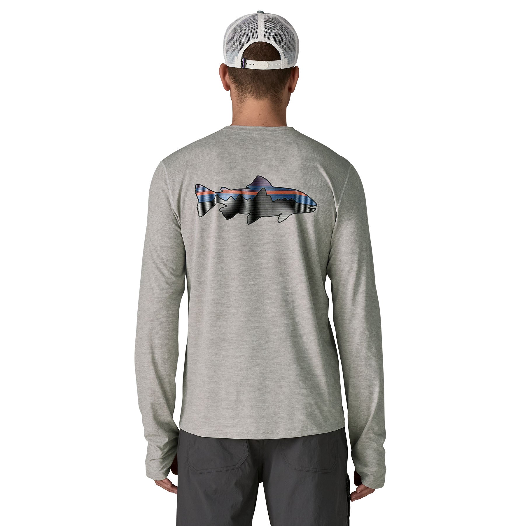 Men’s Long-Sleeved Capilene Cool Sun Shirt - Fitz Roy Trout