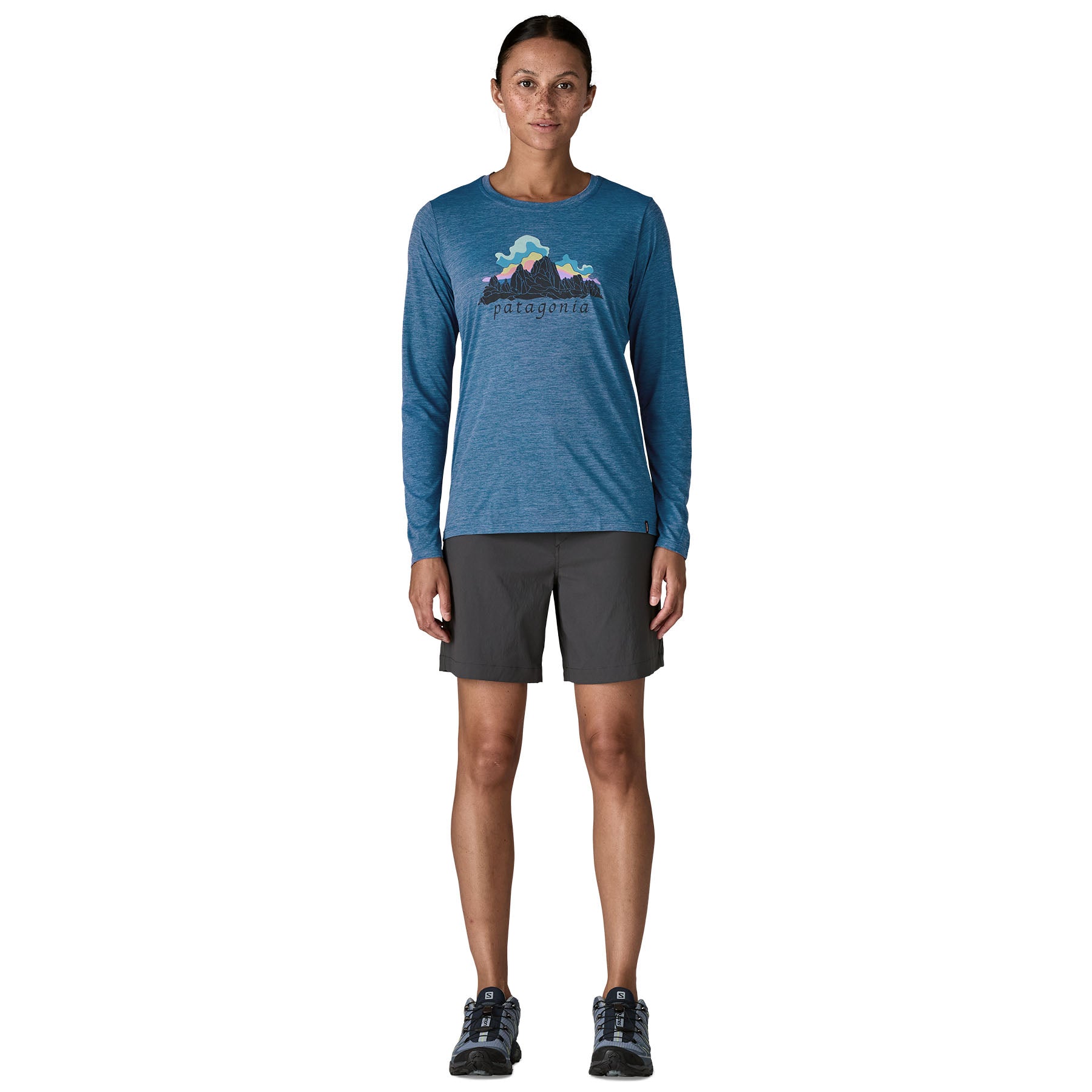 Women’s Long-Sleeved Capilene Cool Daily Shirt - Fitz Roy Nimbus