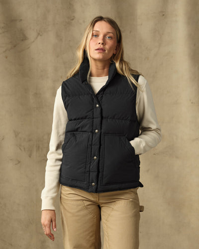 Womens Heritage Cotton Down Vest