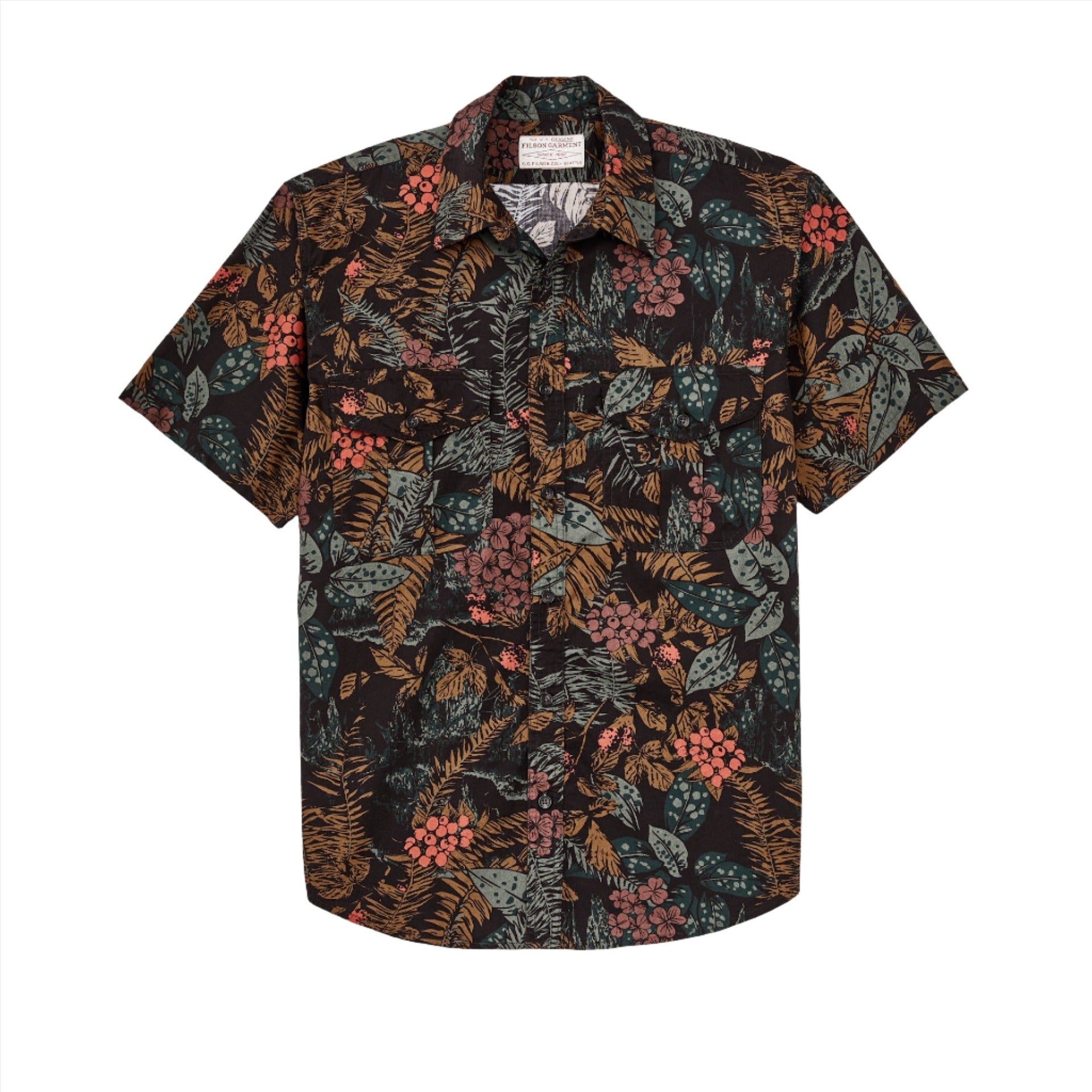 Filson's Washed Short Sleeve Feather Cloth Shirt