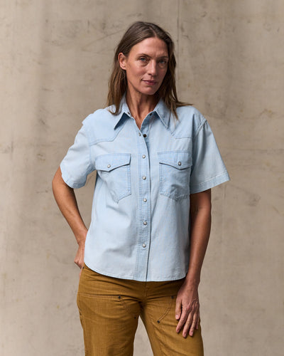 Women's S/S Chambray Western Shirt