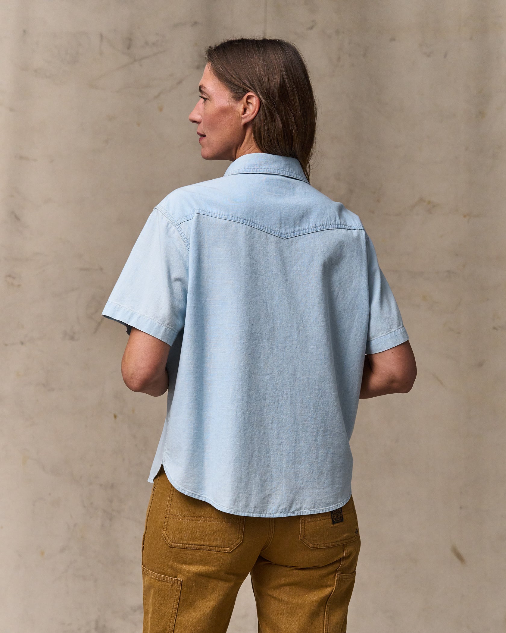 Women's S/S Chambray Western Shirt