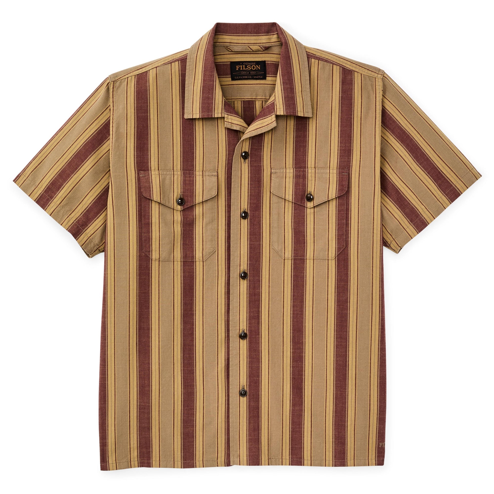 Short Sleeve Chambray Camp Shirt