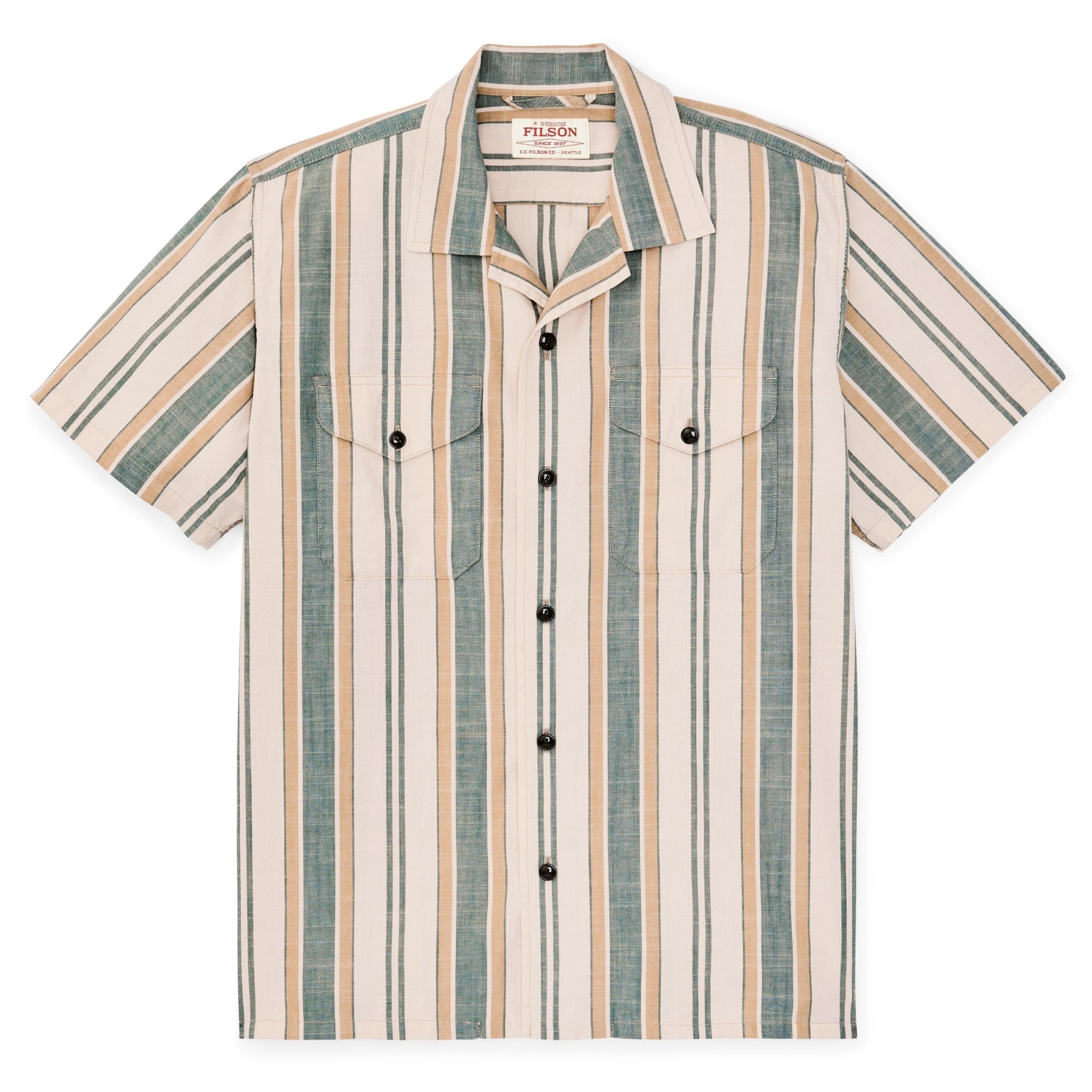 Short Sleeve Chambray Camp Shirt