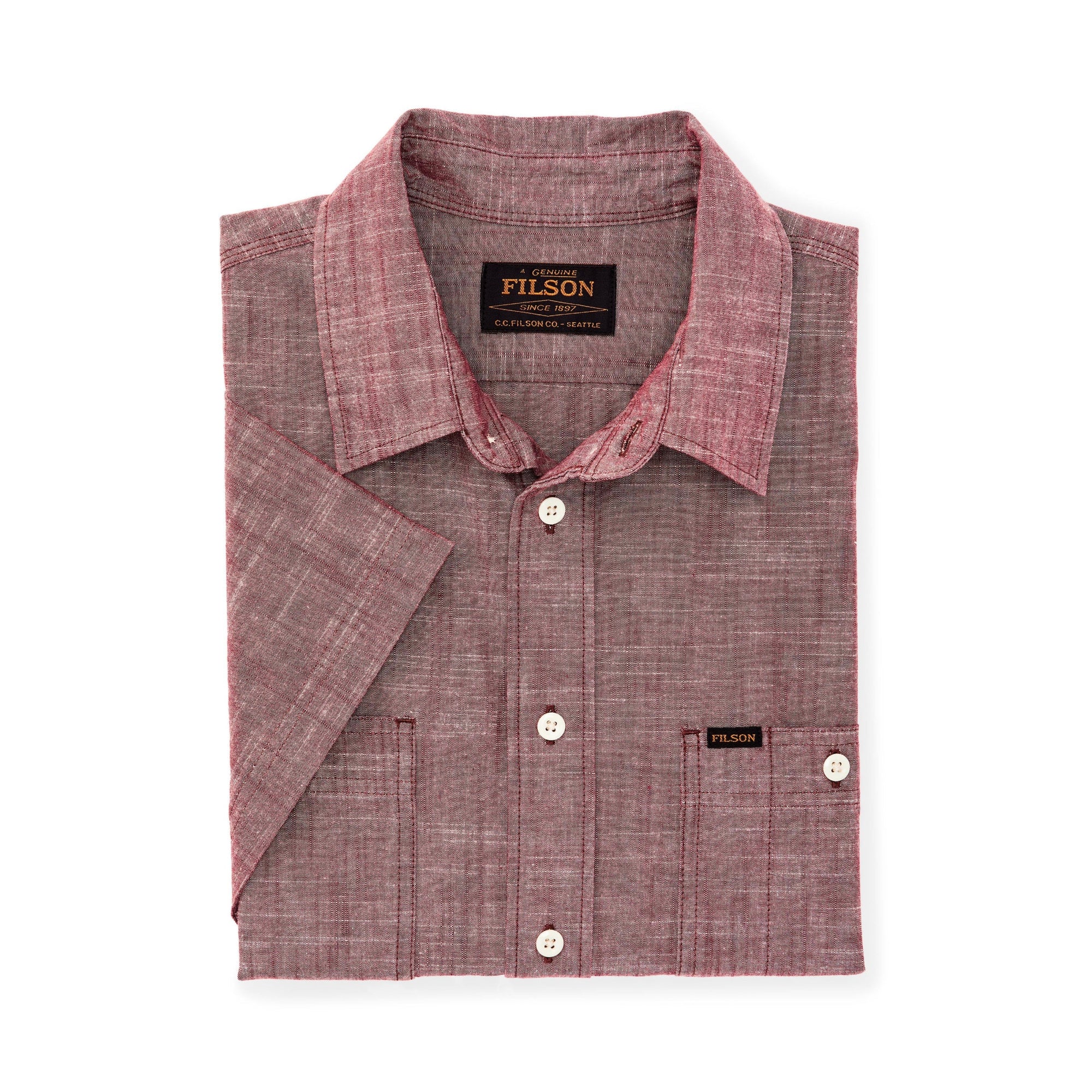 Short Sleeve Chambray Shirt